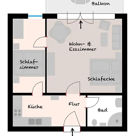 Apartment Meerblick Bis Zur Fehmarnsundbrücke